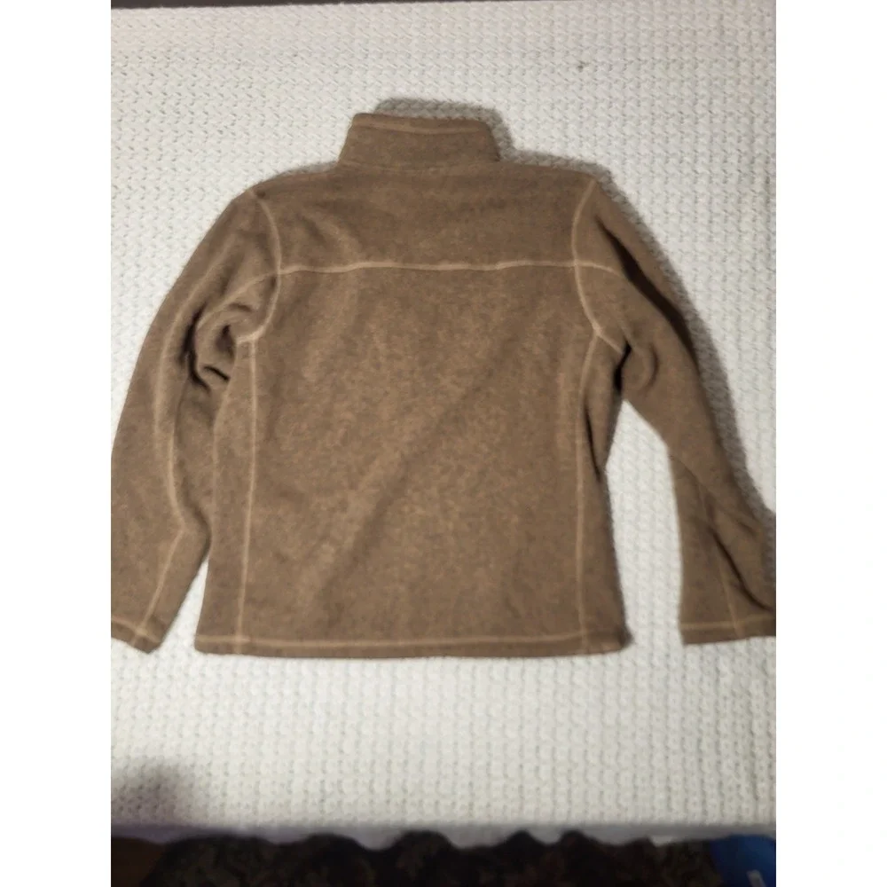 The North Face Gordon Lyons Pullover Mens Large Brown Excellent 1/4 Zip Fleece